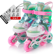 Pattini 4 in 1 Regolabili - per Bambini E Ragazzi - Multifunzionali Roller Inlin
