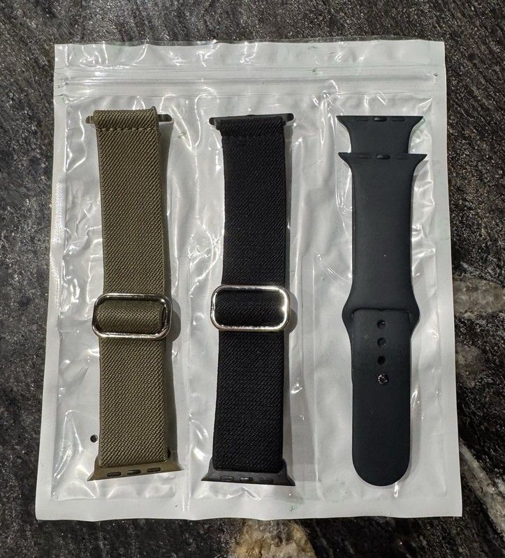 Interchangeable Apple Watch Bands – Black & Olive Green