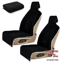 Waterproof Stain Resistant Towel Car Seat Covers 2 Pack Black