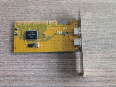 USB 1.1 Controller 2Port PCI Steckkarte Opti FireLink 82C861 Retro PC ungetestet