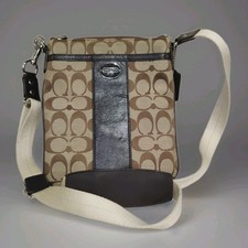 Coach Crossbody Signature Swingpack Legacy Series Classic Brown w/Hangtag 9x8in