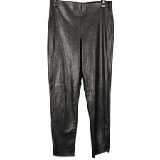 Old Navy Womens Extra High Rise Skinny Faux Leather Pants Black Size 8 NEW