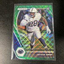 Jayson Oweh 2021 Panini Prizm Draft Picks Green Prizm ravens 
