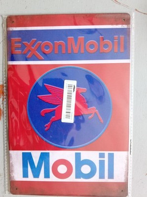 Deko Metallschild 30 cm x 20 cm EXXON MOBIL