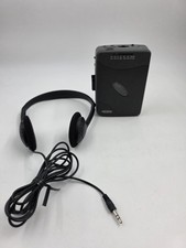 Jensen SCR-75 Personal Stereo Cassette Player with AM/FM Radio Headphones Works 