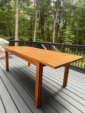 Christopher Knight Home Outdoor Dining Table Acacia Wood and Extendable Top