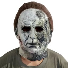 Karneval Deluxe Michael Myers Maske Latex Kopf Erwachsenes Terrifier Kostüm-DHL