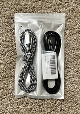 White  Black AUX Cable   2-Pack