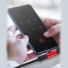 . 2 in 1 Dual USB-C Type-C Splitter Adapter to Headphone For Android U0K2
