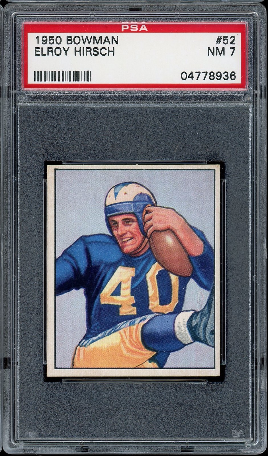 1950 Bowman Football #52 Elroy Hirsch PSA 7