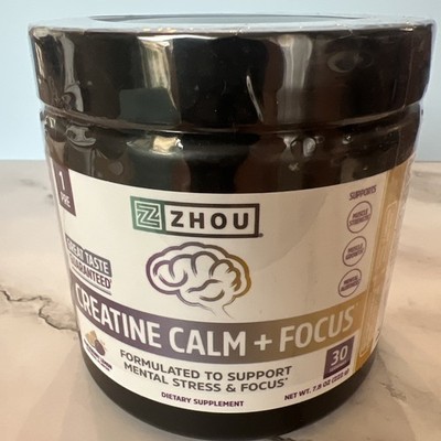 Zhou Creatine Common Focus Support For Mental Stress And Focus 7.8 Oz