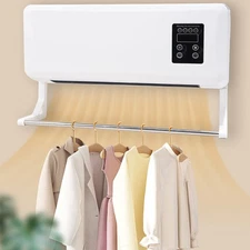 2in1 Wall Mounted Electric Small Air Conditioner Fan Heater Remote Control -USA