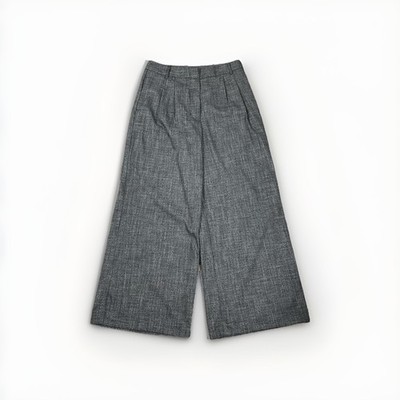 NWT Worthington Womens Black Heather High Rise Wide Leg Trouser  Size 10P