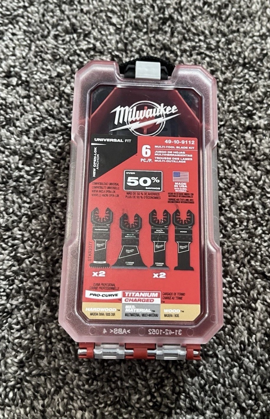 NEW MIlwaukee 49-10-9112 Universal Fit 6 pc. Multi Tool Osci