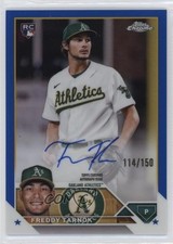 2023 Topps Chrome Rookie Blue Refractor 114/150 Freddy Tarnok #RA-FT Auto 0c3