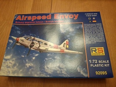 RS MODELS 1/72 Airspeed Envoy (92095)SEALED US SELLER