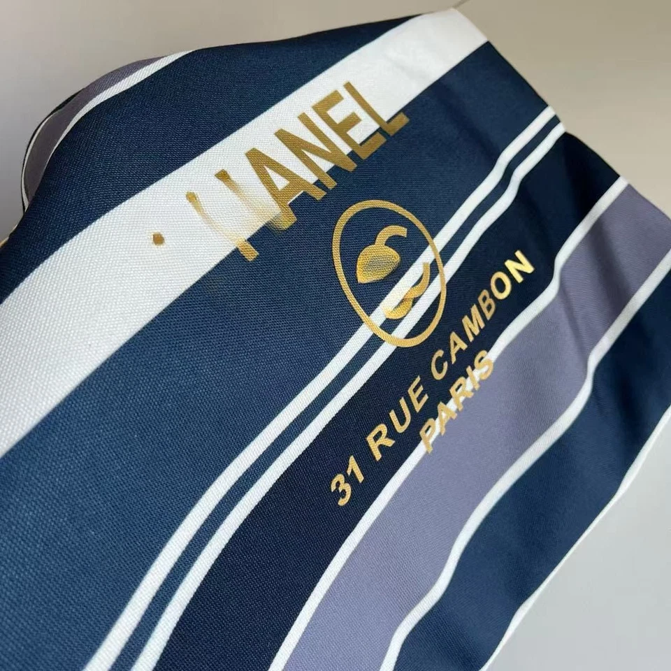 2025 Tote Bag Museum Tote Bag Blue Stripes Vip Gift - Изображение 4 из 4