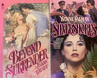 (2 pb) 1982 historical romance JoAnn WENDT Yvonne KALMAN Bodice Ripper