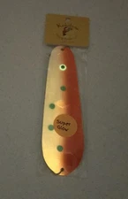 KOKABOW Dodger Trolling Fish Flasher 6” WHITE FLO ORANGE GLOW Trout Kokanee USA