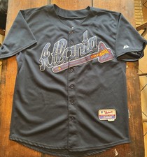 Majestic Matt Wisler #37 Atlanta Braves Jersey Navy Blue Alternate 40 SIGNED!
