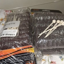 Diane Medium Mesh Hair Rollers Brown Plastic Mesh Pack of 4 for Styling