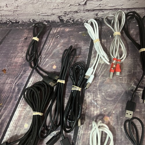 Lot Of 35 - USB-C / USB Micro / Lightning Cables Assorted Style / Lengths - Picture 6 of 19