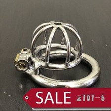 Stainless Steel Male Chastity Device Super Small Cage Men Metal Locking Belt