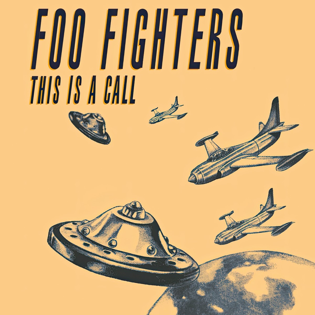 Foo Fighters This Is A Call SINGLE 12x12 Album Cover Flat Poster