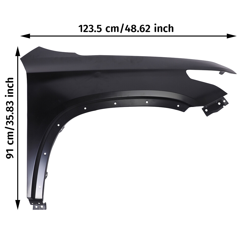 Front Passenger Right Side Fender For 2018-2024 Chevrolet Traverse