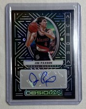2021-22 Panini Obsidian Basketball Jim Paxson Aurora Auto 88/149 
