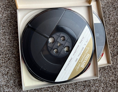 Maxell 7” Reel 1800’ Tapes UD 35-7 Gold Prerecorded Mostly Classic Rock One tape - Picture 6 of 14