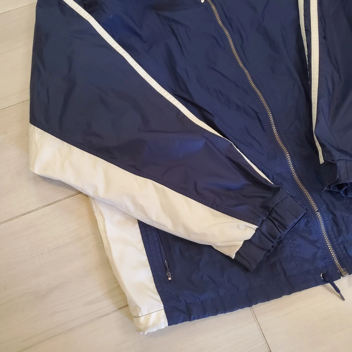 Adidas Vintage 90’s Nylon Jacket Trefoil Windbreaker Track XL Full Zip Lined