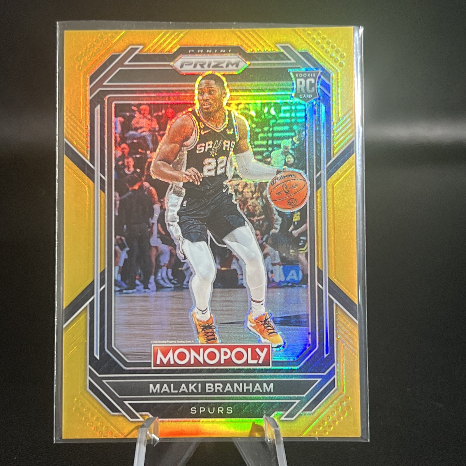 2022 Panini Prizm Monopoly Malaki Branham ROOKIE Gold # /49 #81 SSP Spurs