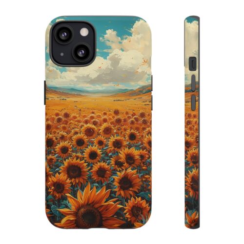 Phone Case for iPhone, Pixel, Galaxy - Sunflower Field Floral Sky Flower Cover - Picture 68 of 191
