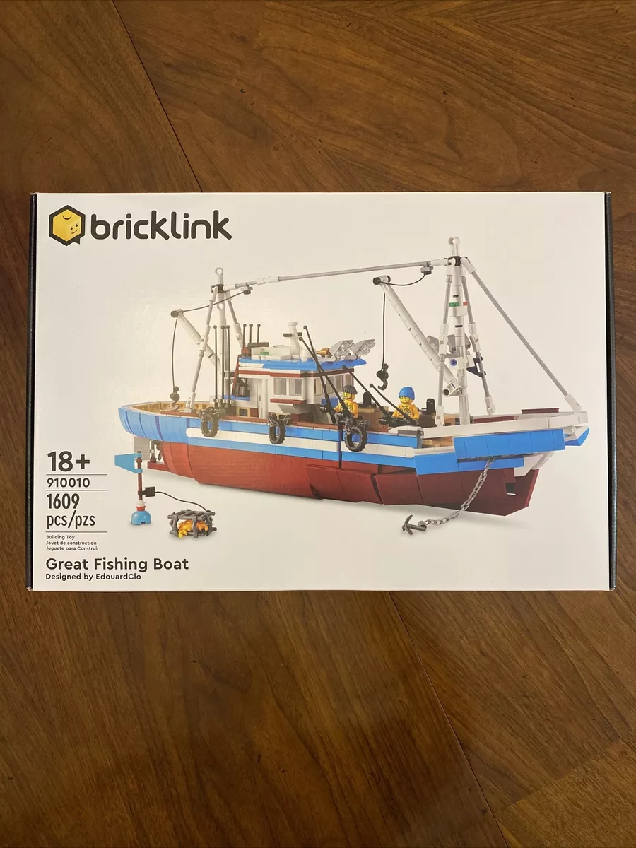 LEGO Bricklink Great Fishing Boat 910010 Rare Retired Exclusive Set 6393833  Look