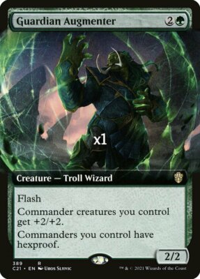 MTG Borderless Commander 2021 C21 Guardian Augmenter MINT