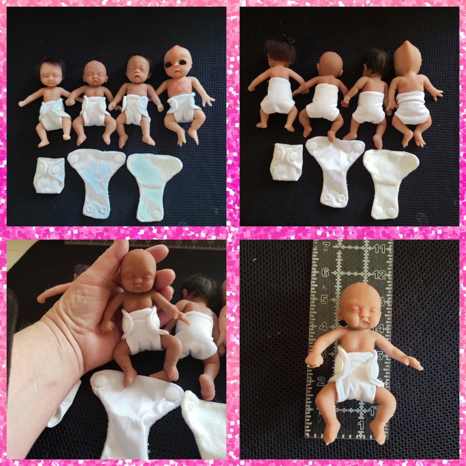  Miniture Doll Reusable Waterproof Diaper