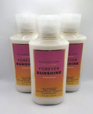 BATH AND BODY WORKS FOREVER SUNSHINE BODY LOTION 8 FL OZ SET OF 3