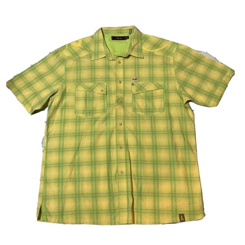 AKOO Men Yellow Green Plaid Short 