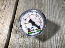 VINTAGE SILCA FLOOR PUMP GAUGE MADE IN ITALY NOS MOLTENI SILCA FLOOR PUMP
