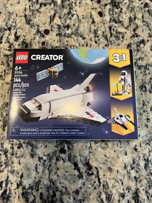 LEGO CREATOR: Space Shuttle 31134 3 in 1 Building Toy Set 144 pcs New Christmas