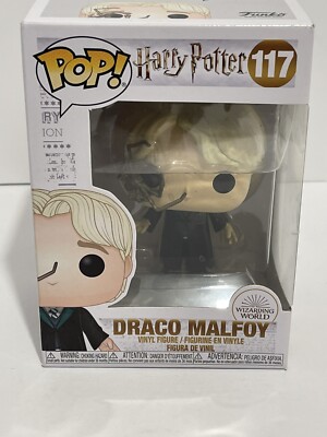 Funko POP #117 Harry Potter Draco Malfoy w/ Whip Spider Figure New