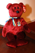 VINTAGE TY BEANIE BABY BEAR BUCKINGHAM - MINT - RETIRED WITH TAGS