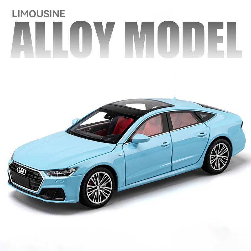 1:24 Audi A7 Alloy Diescast Car Model Sound and Light Toy