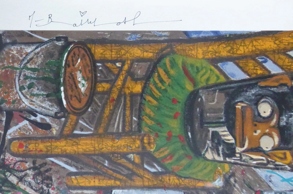 MR BRAINWASH Vincent Vandal 2023 EMBELLECIDO A MANO FIRMADO Serigrafía XXL Graffiti Foto 3 de 4