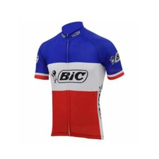 Retro Team Bic Cycling Jersey Tops cycling Short Sleeve jerseys Bicycle Jersey