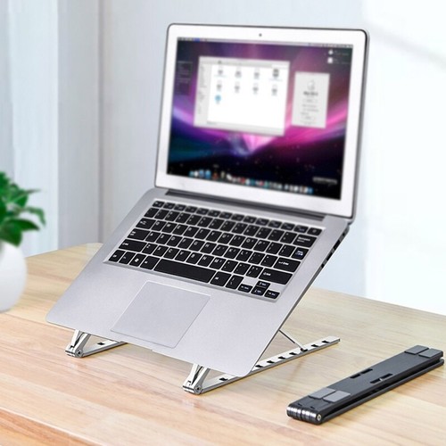 Adjustable Laptop Computer Riser Holder Multi-Angle Stand Phone Stand Portable - Afbeelding 7 van 9