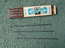 KOH-I-NOOR Black Graphite Leads L+C Hardtmuth Orig Box Vintage 3 Pieces Partial