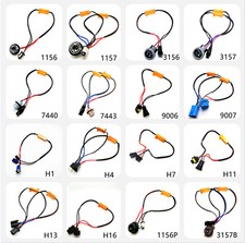 2pcs male female automobile car light socket LED fog lamp Halogen /Xenon HID 