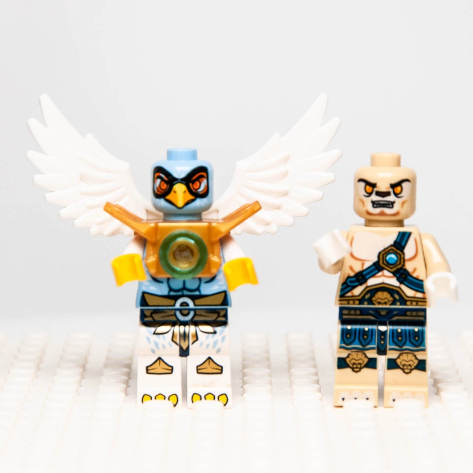 (Lote de 2) Minifiguras LEGO Chima Lennox (loc003), Armadura de Oro Ewar (loc014) Foto 3 de 4